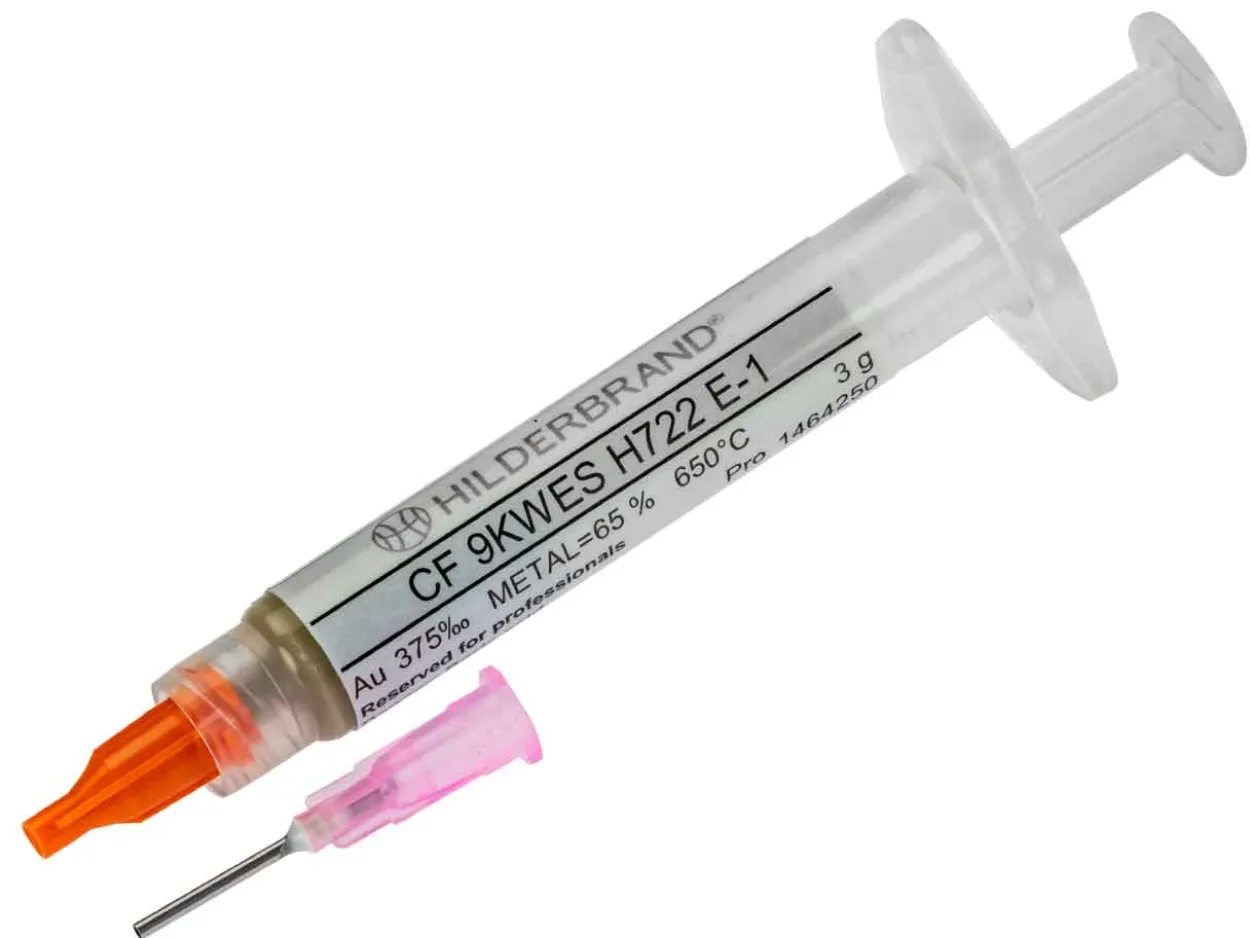 Hilderbrand 9ct White Gold Solder Paste 3g Easy, Assay Quality .375