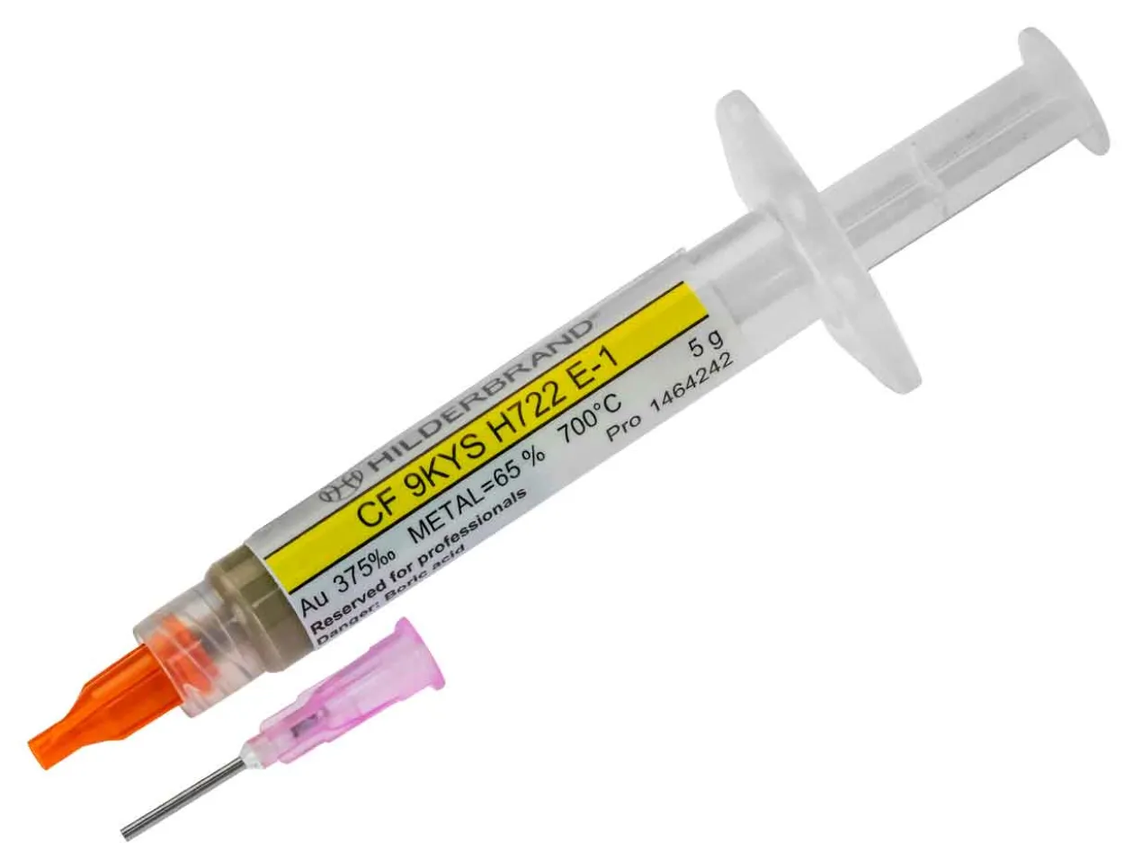 Hilderbrand 9ct Yellow Gold Solder Paste 5g Easy, Assay Quality .375