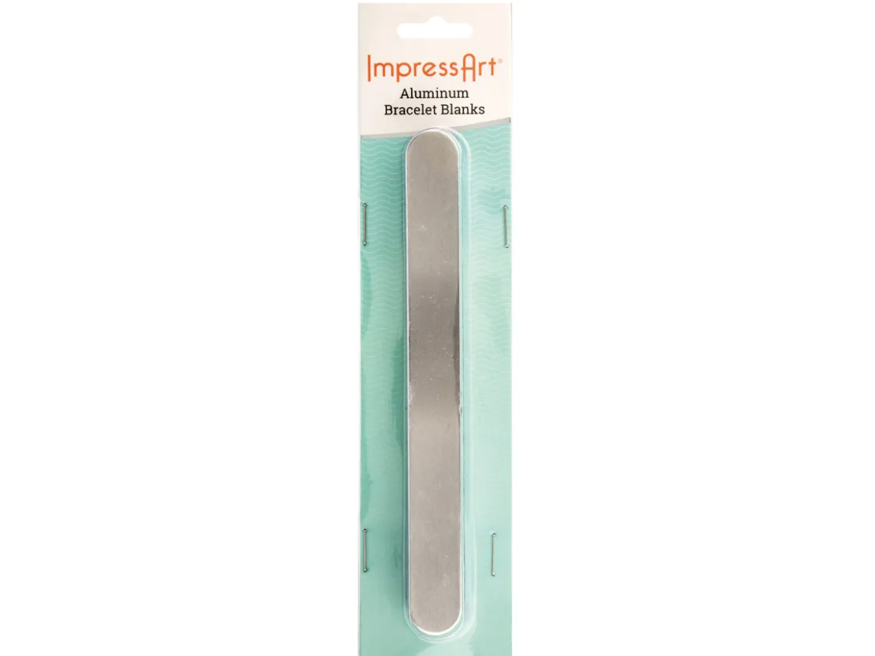 ImpressArt Aluminium Cuff Bangle 150x16mm Stamping Blank Pack of 7