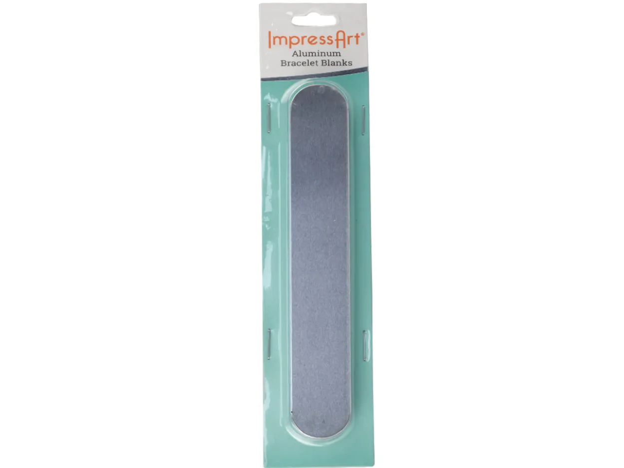 ImpressArt Aluminium Cuff Bangle 150x25mm Stamping Blank Pack of 5