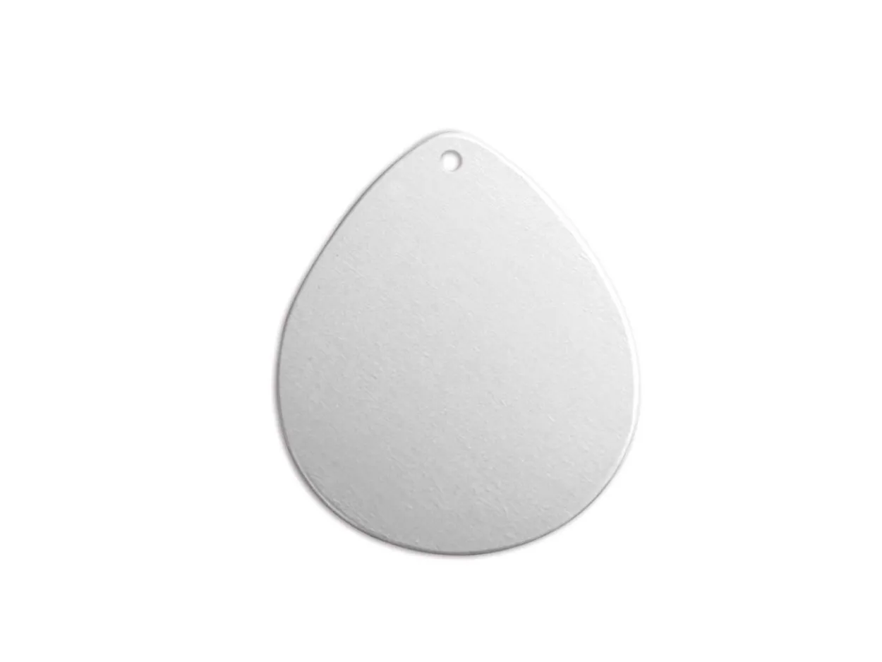 ImpressArt Aluminium Drop 25mm Stamping Blank Pack of 15 Pierced Hole