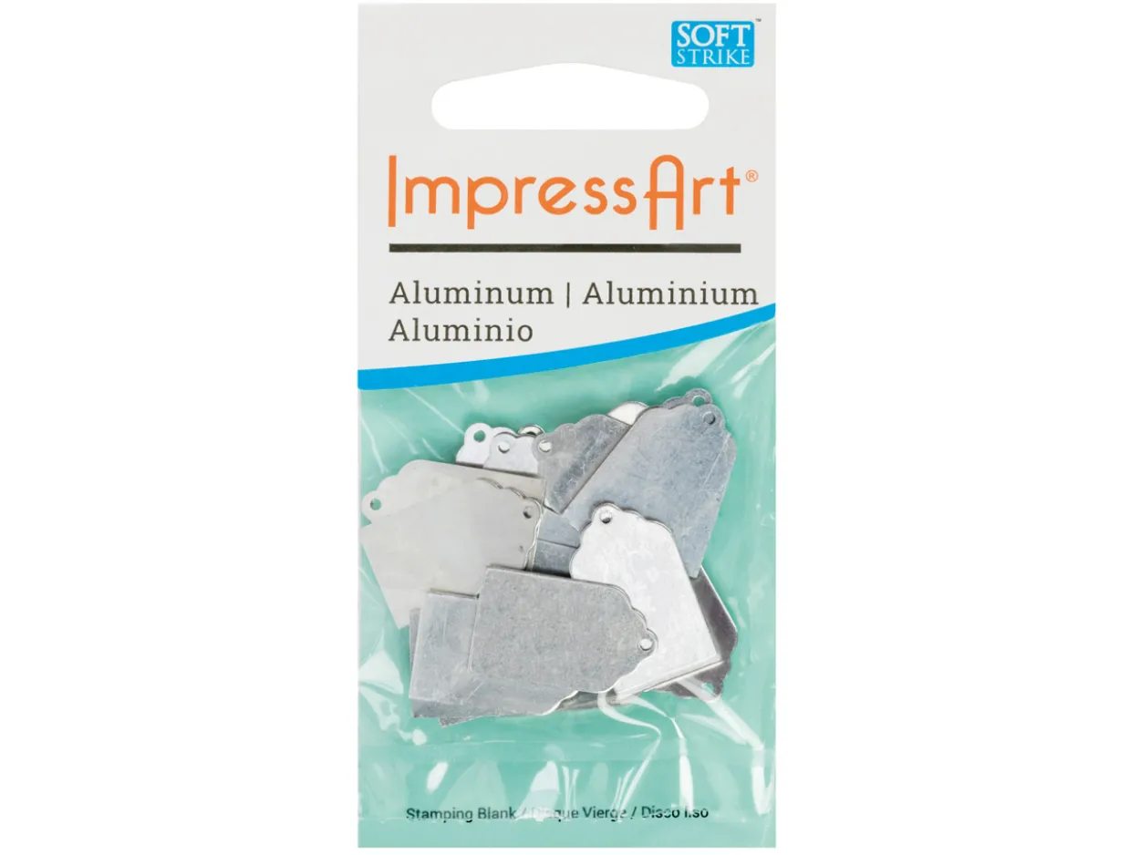 ImpressArt Aluminium Gift Tag 22mm Stamping Blank Pack of 15