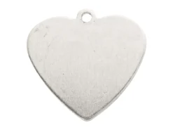 ImpressArt Aluminium Heart 16mm Stamping Blank Pack of 20 Pierced Hole