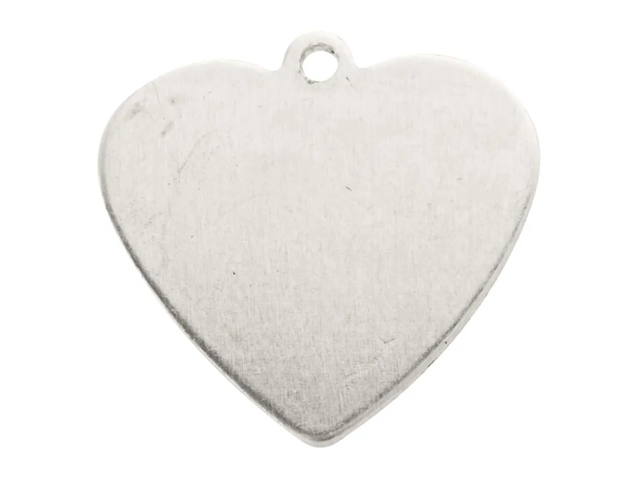 ImpressArt Aluminium Heart 16mm Stamping Blank Pack of 20 Pierced Hole
