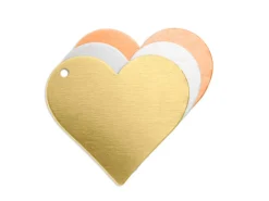 ImpressArt Aluminium Heart 19mm Stamping Blank Pack of 15 Pierced Hole