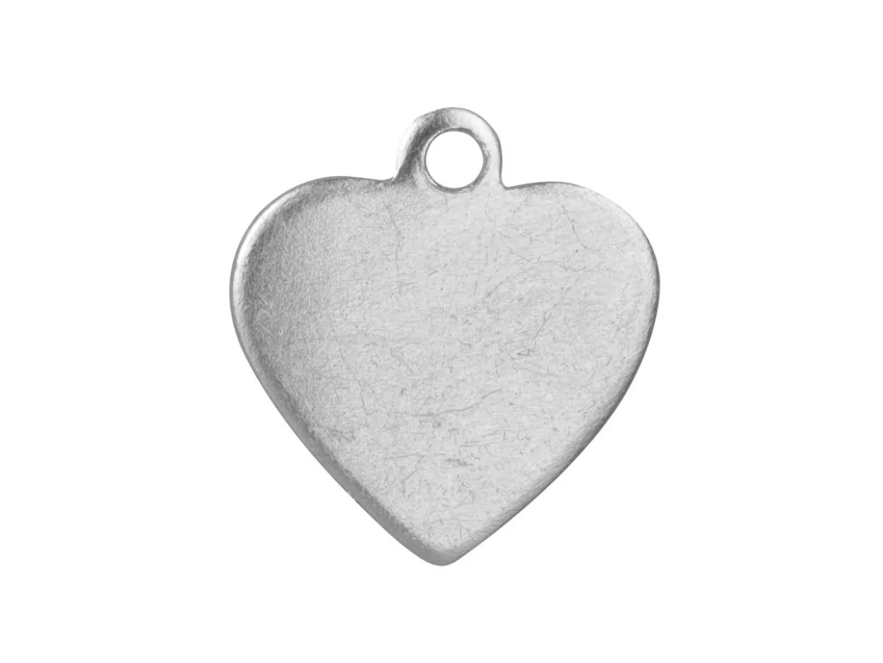 ImpressArt Aluminium Mini Heart 13mm Stamping Blank Pack of 20 Pierced Hole