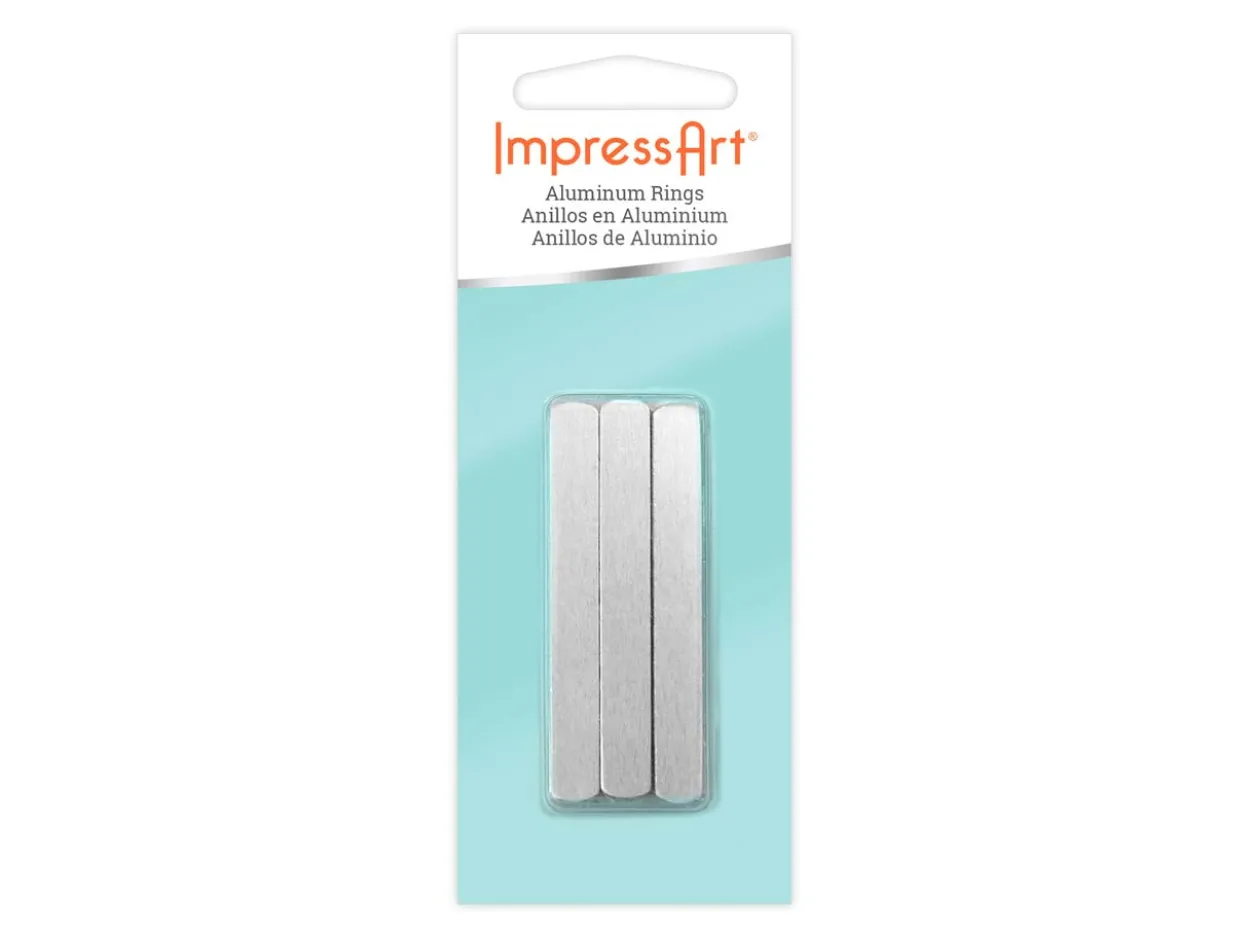 ImpressArt Aluminium Ring 6x57mm Stamping Blank Pack of 11