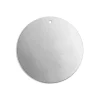 ImpressArt Aluminium Round Disc 32mm Stamping Blank Pack of 8, Pierced Hole