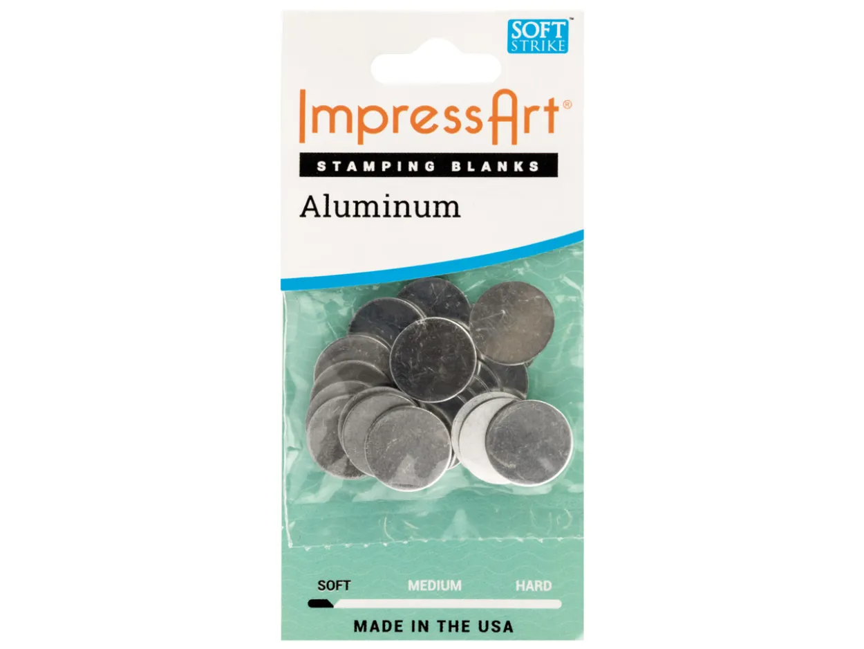 ImpressArt Aluminium Round 13mm Stamping Blank Pack of 20