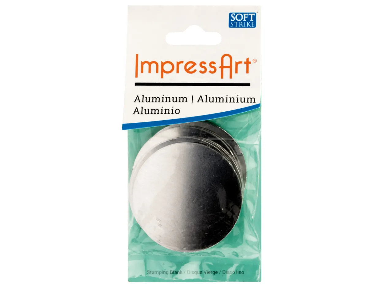 ImpressArt Aluminium Round 38mm Stamping Blank Pack of 6