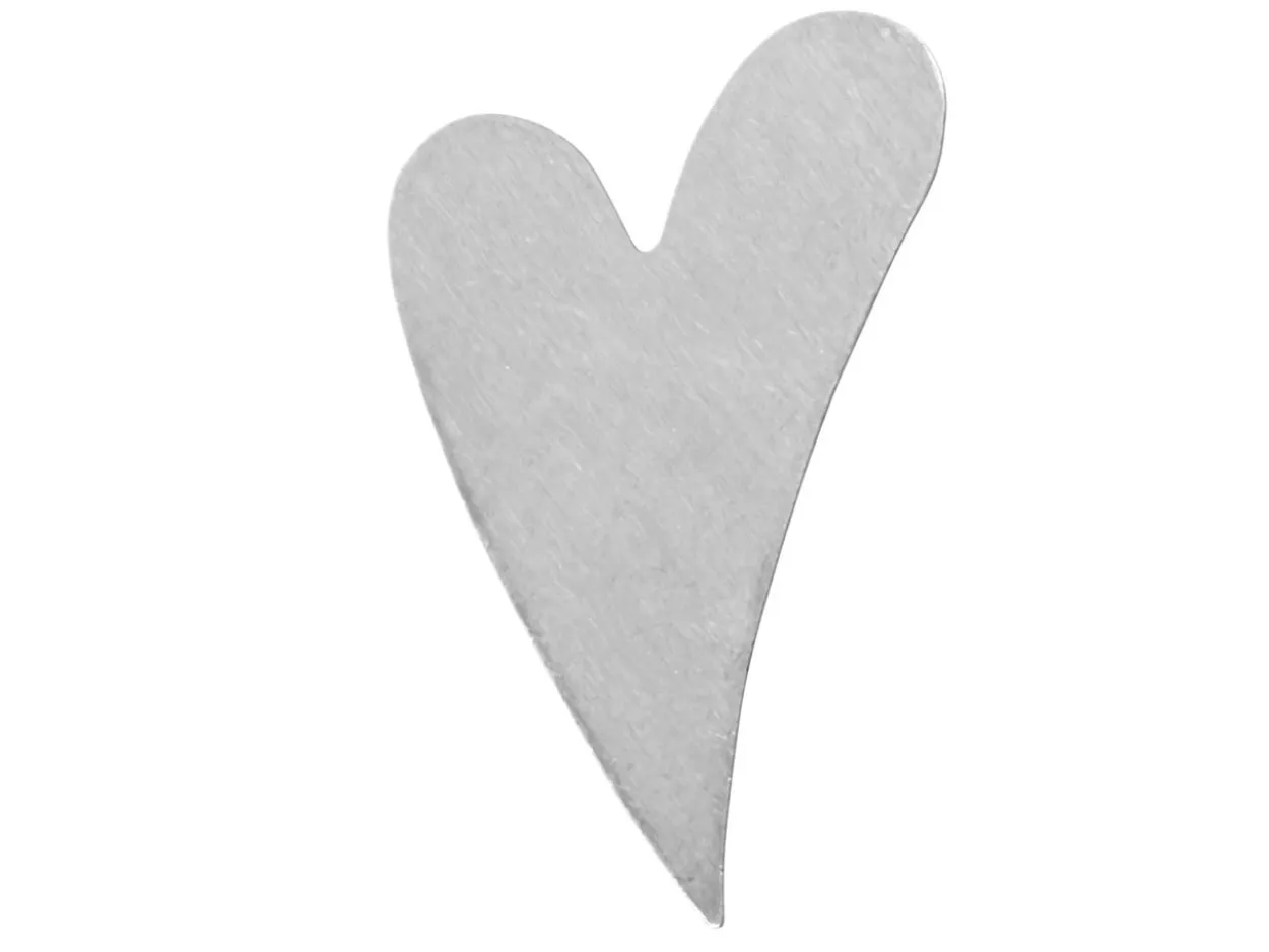 ImpressArt Aluminium Swirly Heart 28mm Stamping Blank Pack of 24