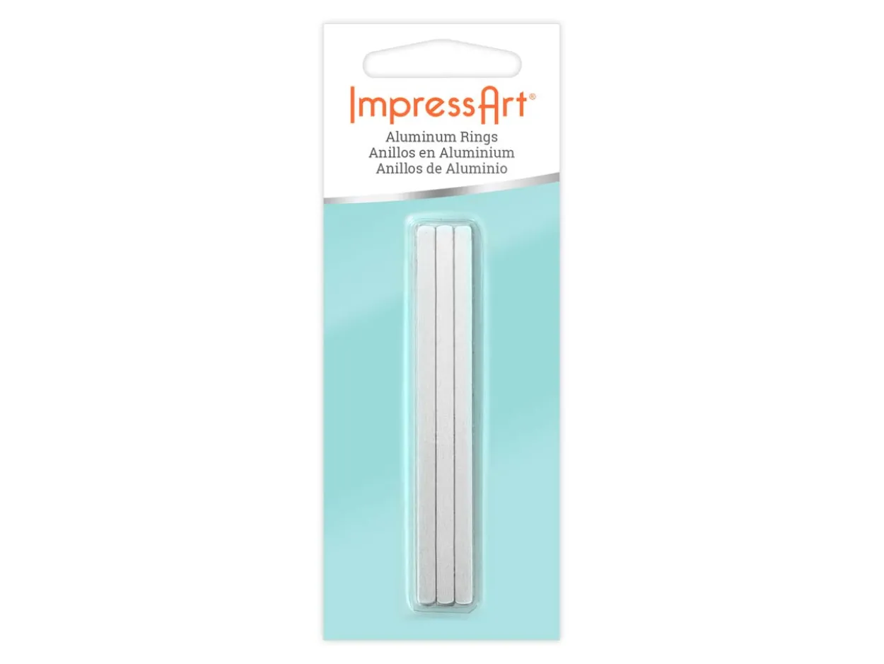 ImpressArt Aluminium Wrap Ring 4x76mm Stamping Blank Pack of 12