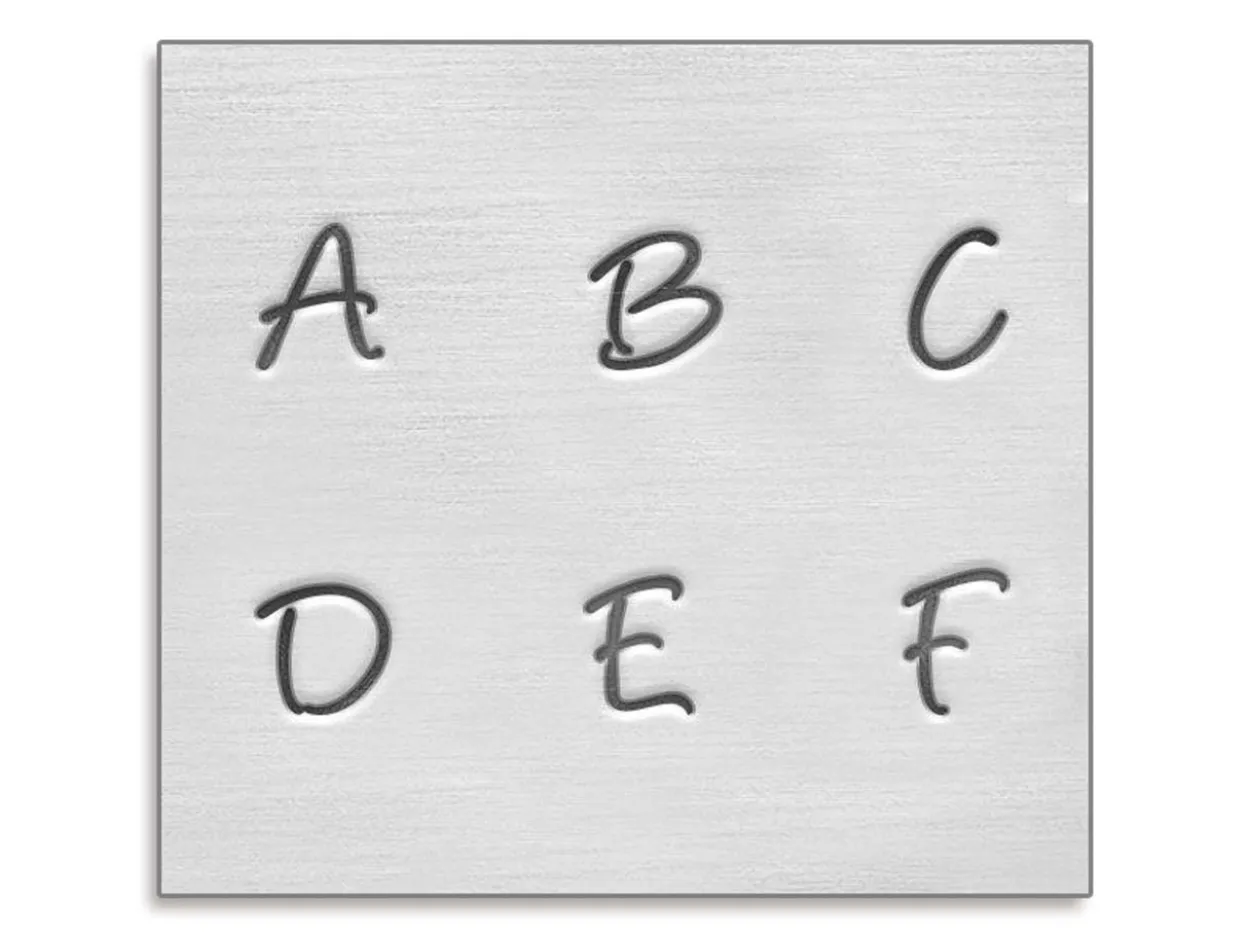 ImpressArt Basic Bridgette Letter Stamp Set Uppercase 3mm