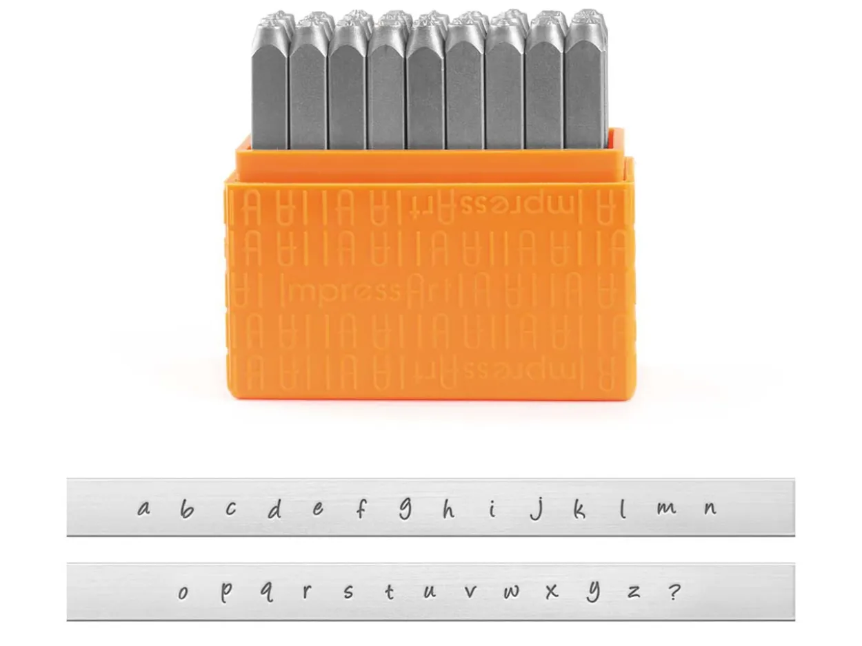 ImpressArt Basic Bridgette Letter Stamp Set Lowercase 3mm