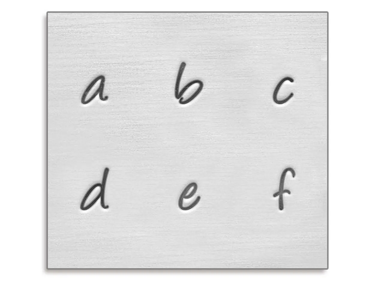 ImpressArt Basic Bridgette Letter Stamp Set Lowercase 3mm