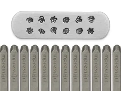ImpressArt 12 Birth Flower Set Signature Design Stamp Pack 4mm