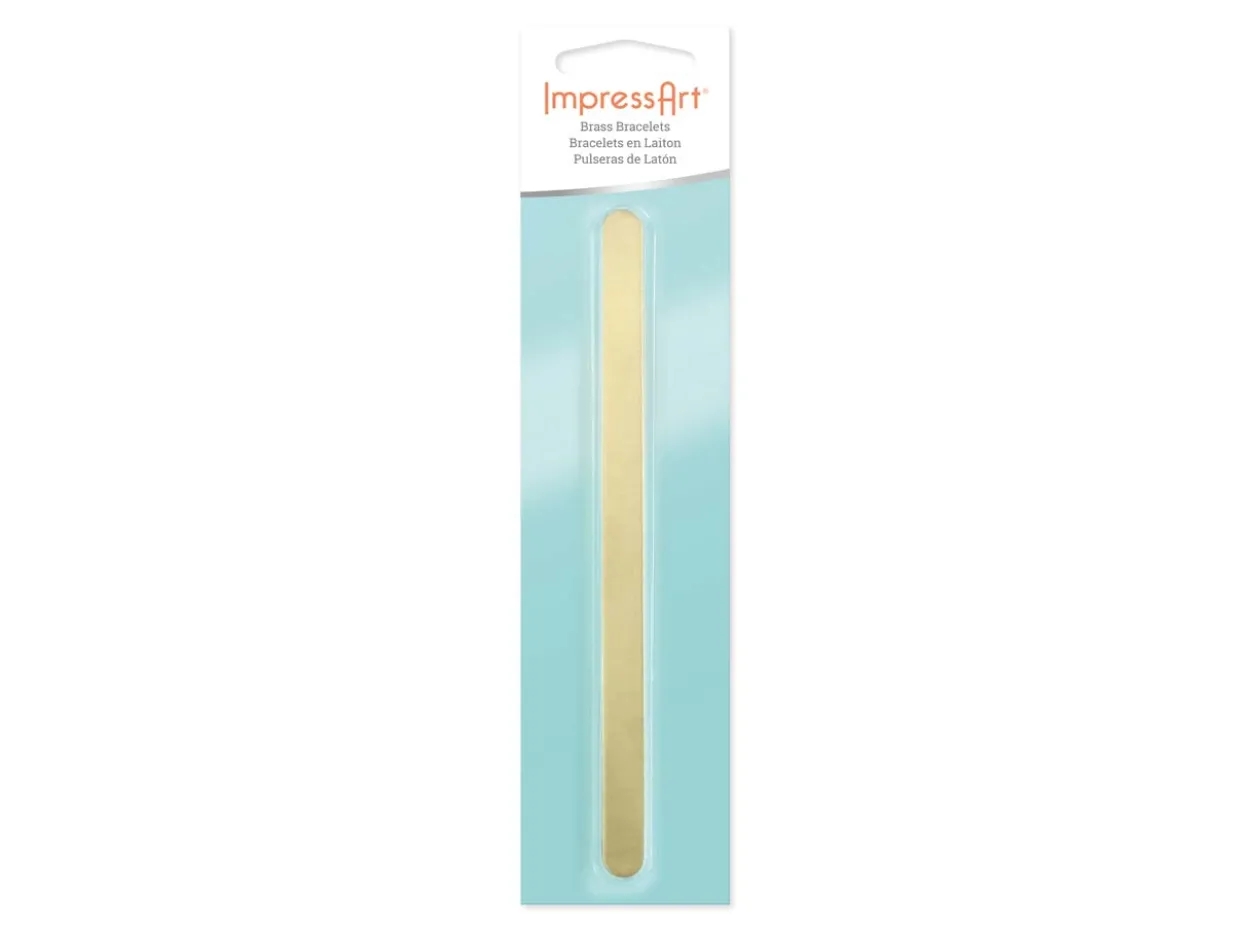 ImpressArt Brass Cuff Bangle 150x10mm Stamping Blank Pack of 4