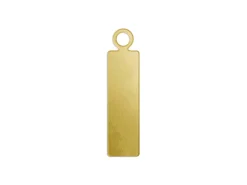 ImpressArt Brass Rectangular Bar 16x5mm Stamping Blank Pack of 15