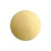 ImpressArt Brass Round Disc 25mm Stamping Blank Pack of 4 Pierced Hole