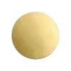 ImpressArt Brass Round Disc 32mm Stamping Blank Pack of 3 Pierced Hole