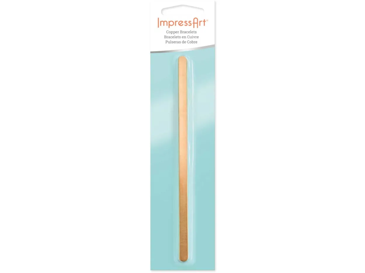 ImpressArt Copper Cuff Bangle 150x6mm Stamping Blank Pack of 5