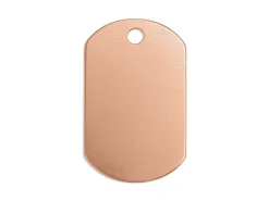 ImpressArt Copper Dog Tag 32x19mm Stamping Blank Pack of 4