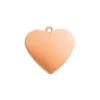 ImpressArt Copper Heart 16mm Stamping Blank Pack of 6