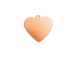 ImpressArt Copper Heart 16mm Stamping Blank Pack of 6