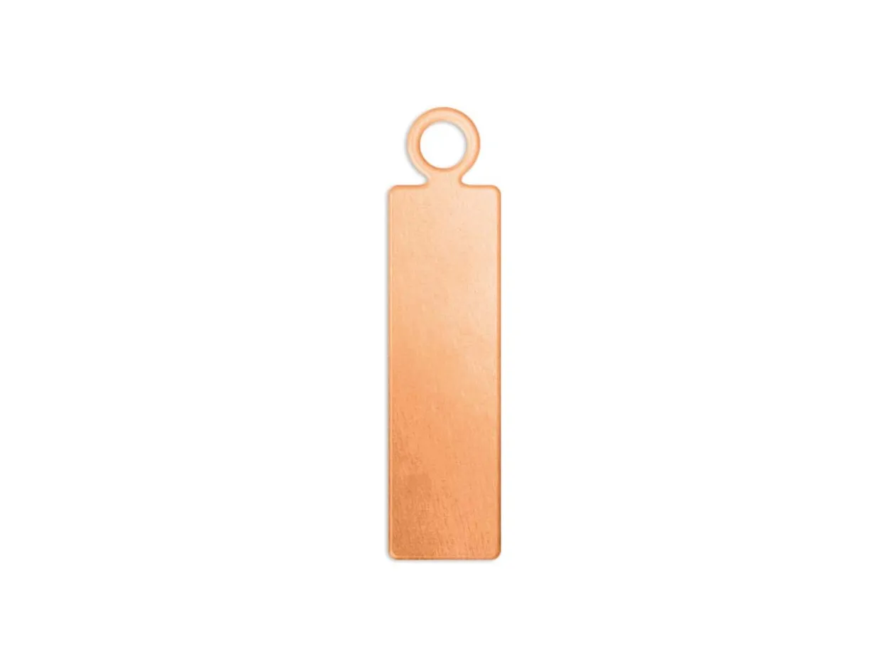ImpressArt Copper Rectangular Bar 16x5mm Stamping Blank Pack of 10