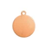 ImpressArt Copper Round Tag 16mm Stamping Blank Pack of 7