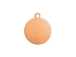 ImpressArt Copper Round Tag 16mm Stamping Blank Pack of 7