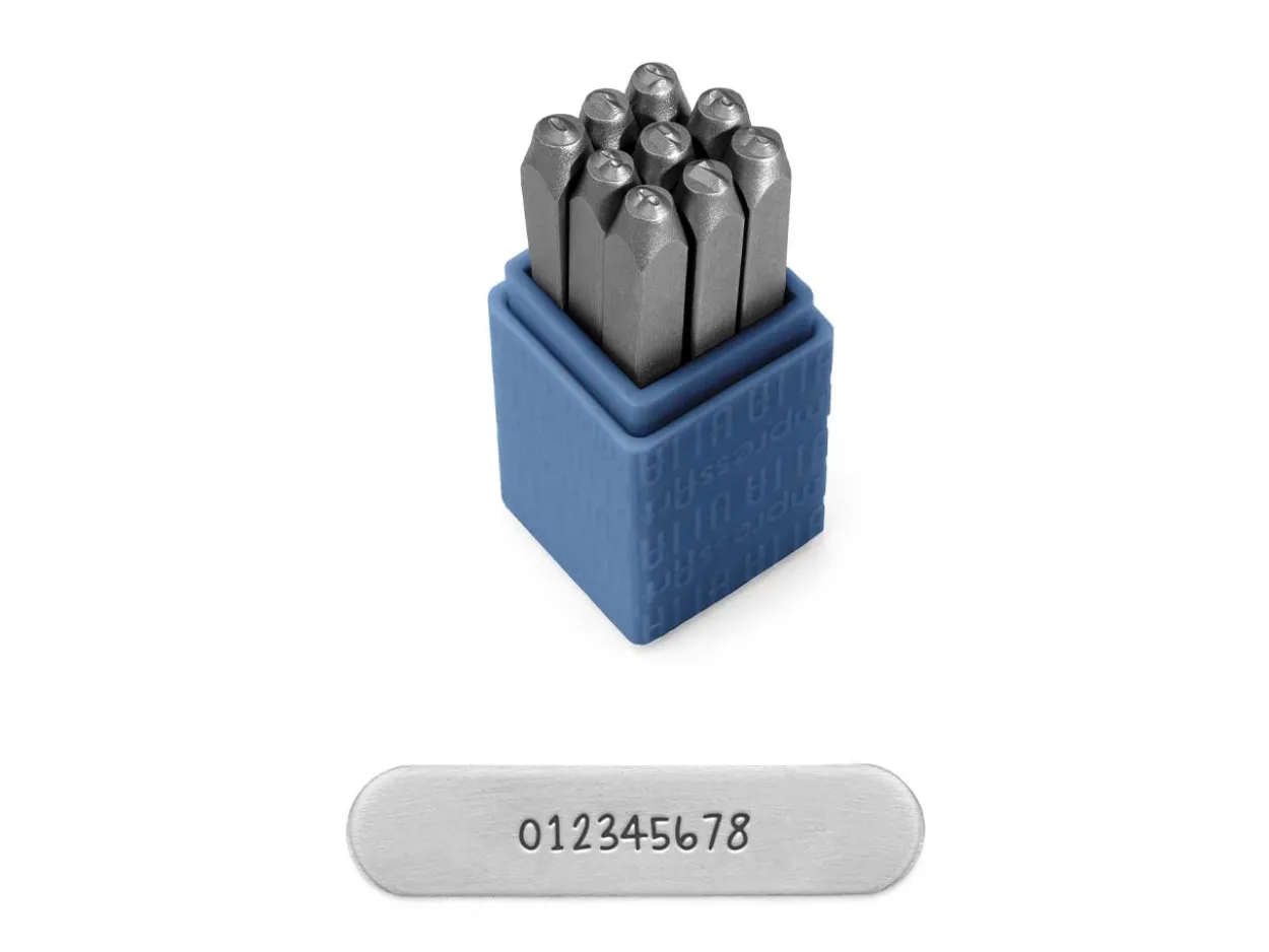 ImpressArt Denim Daze Midrange Number Stamp Set 3mm