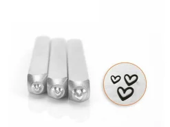 ImpressArt Love Hearts Design Stamp Set 1.5mm, 2mm And 3mm Pack of 3