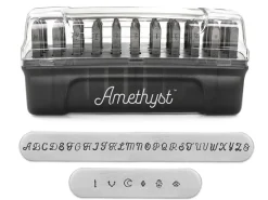 ImpressArt Signature Amethyst Letter Stamp Set Uppercase 3mm