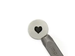 ImpressArt Signature Bold Heart Design Stamp 6mm