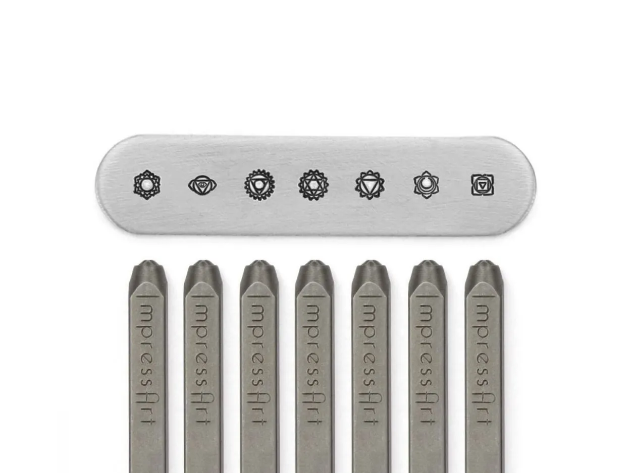 ImpressArt Signature Chakra Design Stamp Pack of 7