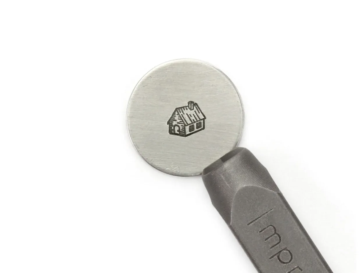 ImpressArt Signature Log Cabin Design Stamp 6mm