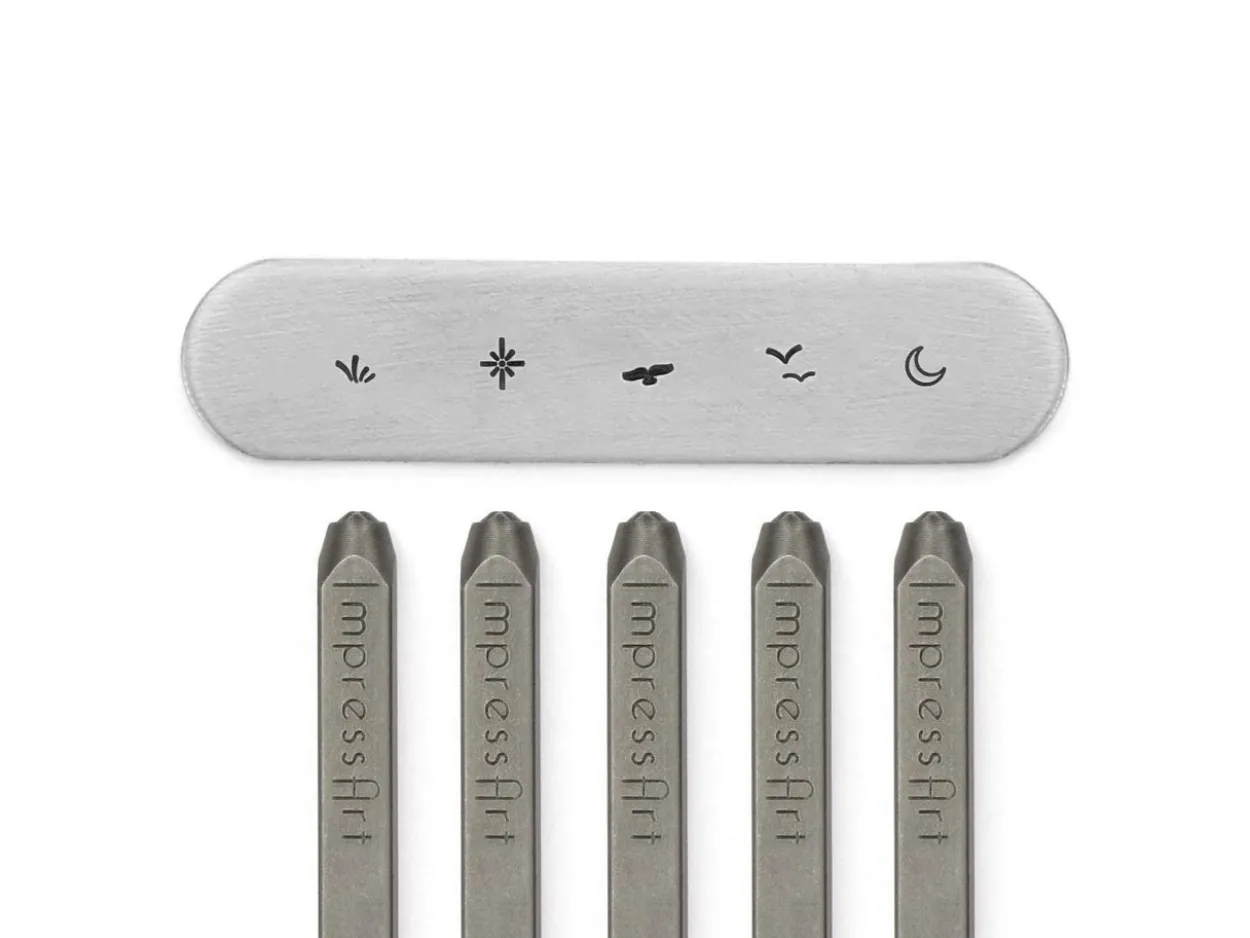 ImpressArt Signature Scene Building 2 Design Stamp Pack of 5