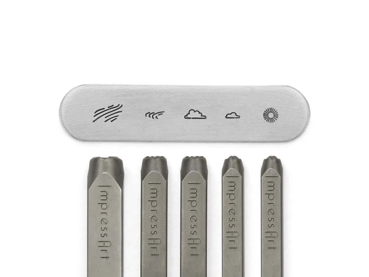 ImpressArt Signature Scene Building 1 Design Stamp Pack of 5