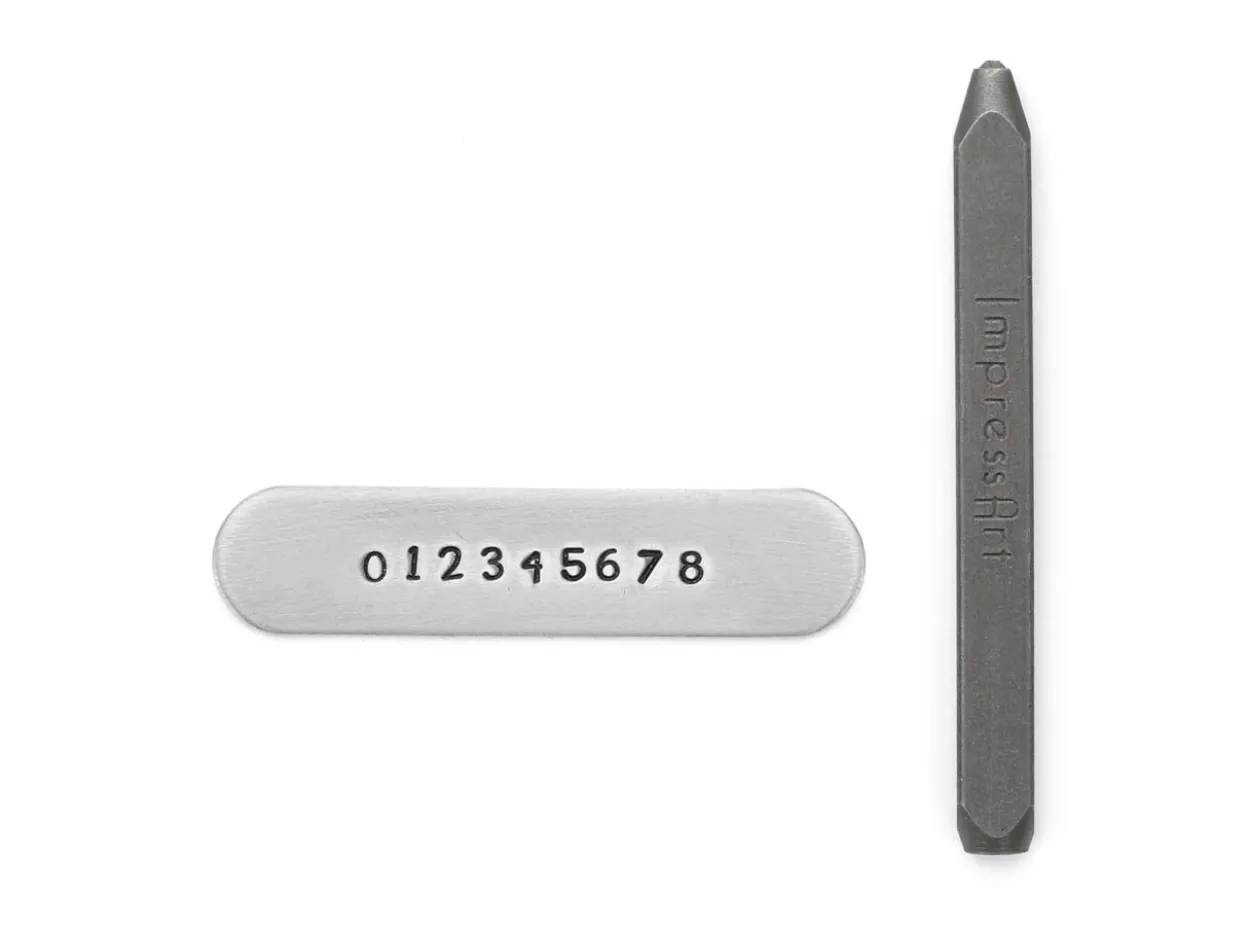 ImpressArt Signature Stargazer Number Stamp Set 2mm