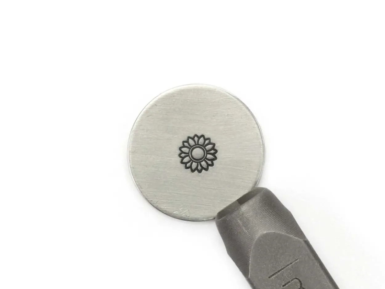 ImpressArt Signature Sun Flower Design Stamp 6mm