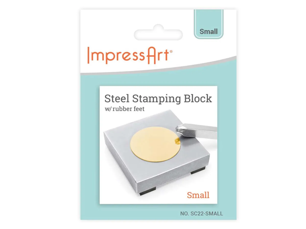 ImpressArt Steel Block With Rubber Feet 50x50x9.5mm