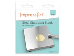 ImpressArt Steel Block With Rubber Feet 100x100x9.5mm
