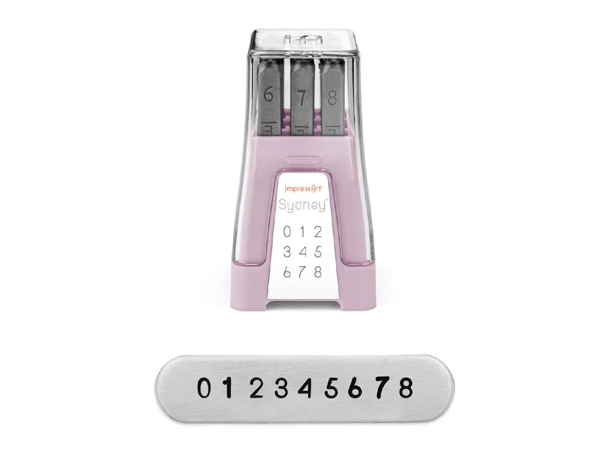 ImpressArt Sydney Midrange Number Stamp Set 3mm