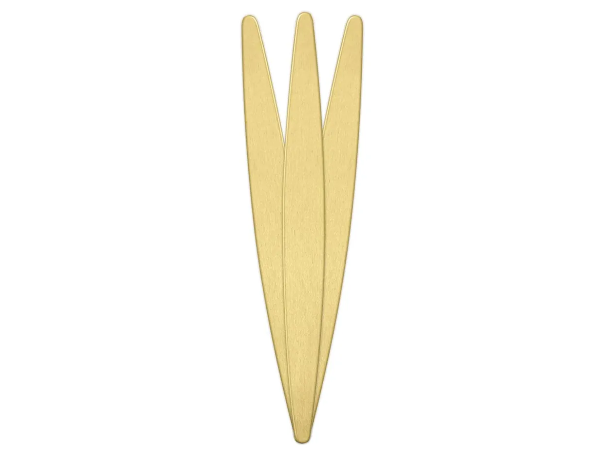 ImpressArt Tapered Brass Cuff Bangle 150x16mm Stamping Blank Pack of 3