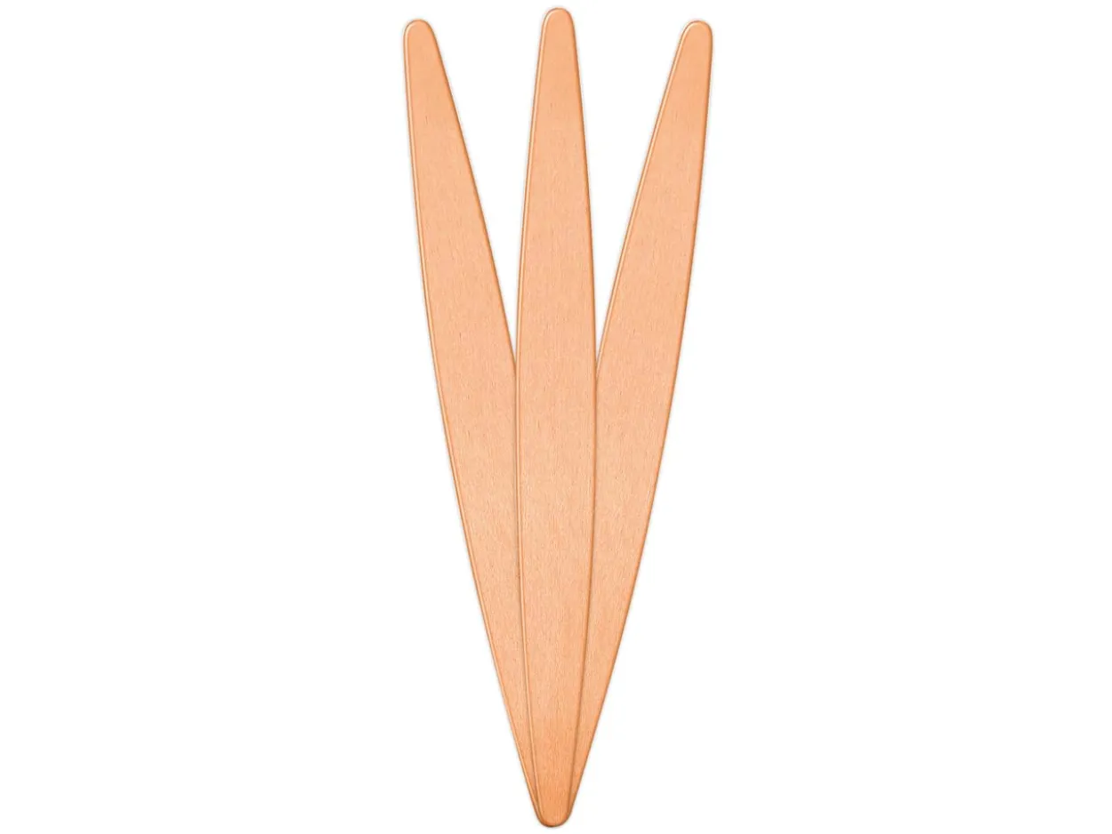 ImpressArt Tapered Copper Cuff Bangle 150x16mm Stamping Blank Pack of 3