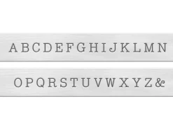 ImpressArt Typewriter Basic Letter Stamp Set Uppercase 3mm