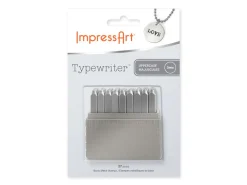 ImpressArt Typewriter Basic Letter Stamp Set Uppercase 3mm