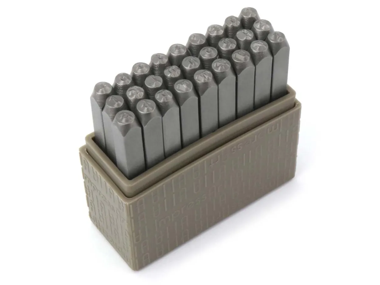 ImpressArt Typewriter Basic Letter Stamp Set Lowercase 3mm