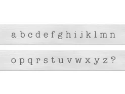 ImpressArt Typewriter Basic Letter Stamp Set Lowercase 3mm